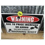 Ammo Warning Sign