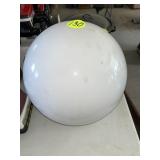 Large White Glass Light Globe