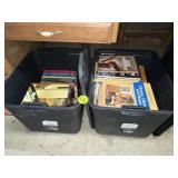 (2) Totes w/Woodcraft Books