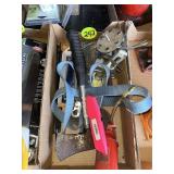 Hatchet, Oil Can & Paint Stripper