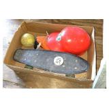 Skate board, Ball & Helmet