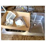 Double Stainless Sink w/Faucet