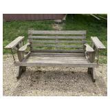 Wood Lawn Swing