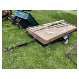 3 Foot x 8 Foot Dump Trailer w/Ball Hitch