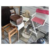 Director Chair & Assorted Child Chairs