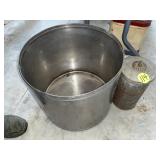 Stainless Open Kettle & Galvanized Ice Cream...