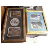 (2) Framed Deer Prints