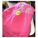 Packer Sweatshirt & Leather Coat (Size Small)