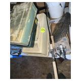 Fish Basket, Poker Chips, Tackle Box, Rod & Reel