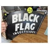 Black Flag Pressed Board Sign