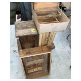 Wooden Bench, Assorted Cheese Box/Wood Primitives