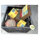 Tobacco Cans In Crate