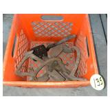 Metal Buggy Steps in Dairy Crate