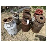 (6)  Milk Cans