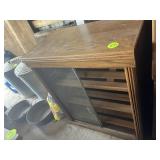 Sliding Door Cigar Display Cabinet