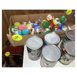 Mini Helmets & Football Cans (EMPTY)