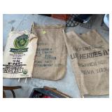 (4) Burlap Advertising Bags