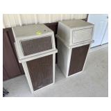 (2) Garbage Cans
