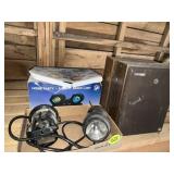 (2) Speakers, Disco Lamps & Lights