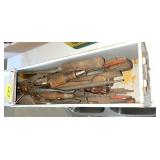 Post Office Metal Box & Assorted Tools