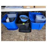 (3) Totes w/Assorted Kitchen Items