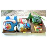 (3) Boxes Plastic Toys
