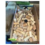 Corks & Wooden Sewing Box