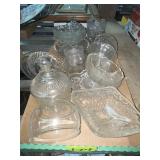 Assorted Pressed Glass