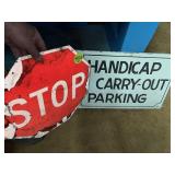 Stop & Handicap Parking Signs