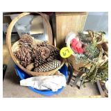 Planter, Bucket & Pine Cones