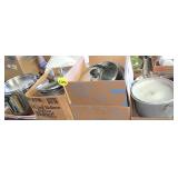 (4) Boxes Assorted Pans