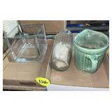 Green Stoneware Batter Pitcher