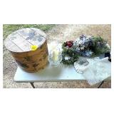 Cheese Box w/Assorted Decor