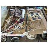 (2) Boxes Native American items