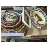 (2) Boxes Mexican Pottery Nesting Bowls