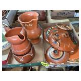 (2) Boxes Mexican Pottery Nesting Bowls
