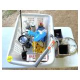 Laundry Basket w/Hammer & Misc.