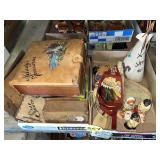 (2) Boxes Native American items