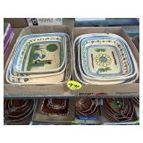 (2) Boxes Mexican Pottery
