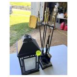 Fireplace Tool & Decorative Candle Lantern