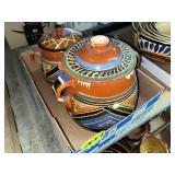 (1) Box Mexican Pottery