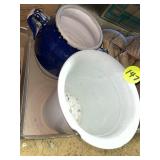 Vase & Enamel Urn