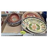 (2) Boxes Mexican Pottery