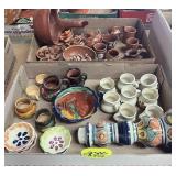 (2) Boxes Mexican Pottery