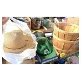Hats, Farm Caps, Straw Hat & Basket