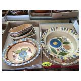 (2) Boxes Mexican Pottery Nesting Bowls