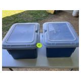 (2) Homz Small Totes
