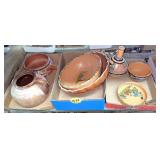 (3) Boxes Mexican Pottery