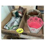(2) Boxes Assorted Ceramic Planters
