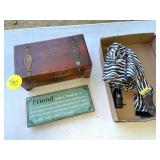 Umbrella, Wooden Box & Plaque